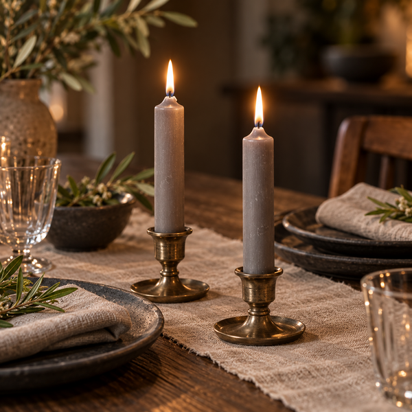 Rustic Dinner Candle
