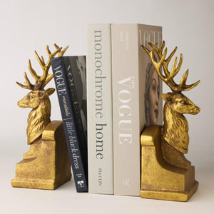Twin Stag Bookends