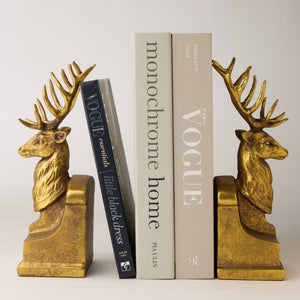 Twin Stag Bookends