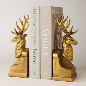 Twin Stag Bookends