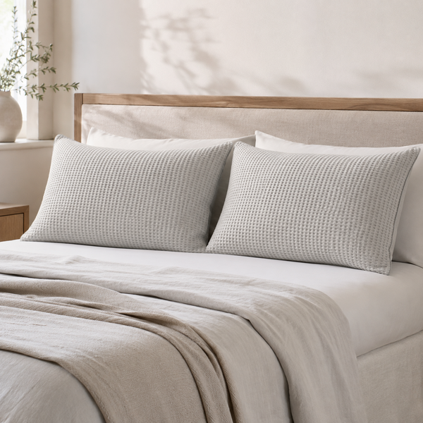 Waffle Pair of Pillowcases