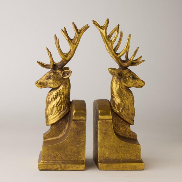 Twin Stag Bookends