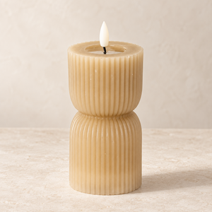 Luxe LED Candle - Stone -14cm