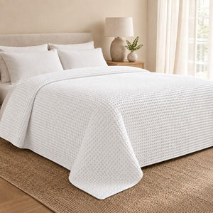 Waffle Cotton Bedspread
