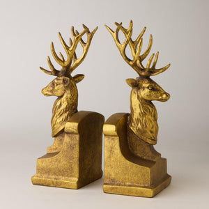 Twin Stag Bookends
