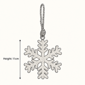 Wooden Snowflake Decoration - 11cm