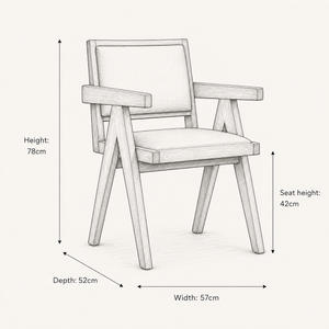 Adagio Dining Chair - Linen Fabric