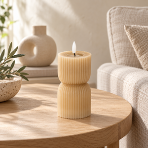 Luxe LED Candle - Stone -14cm
