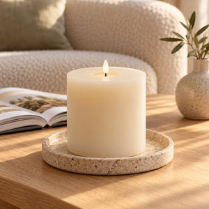 Luxe LED Candle - Taupe - 13cm