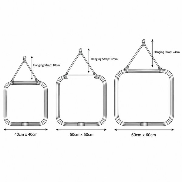 Peru Wall Mirror - Set of 3