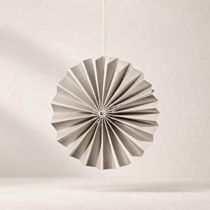 Grey Paper Ornaments - Pack of 10 - 8cm