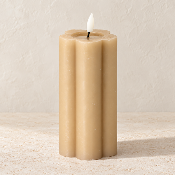 Luxe LED Candle - Stone - 15cm