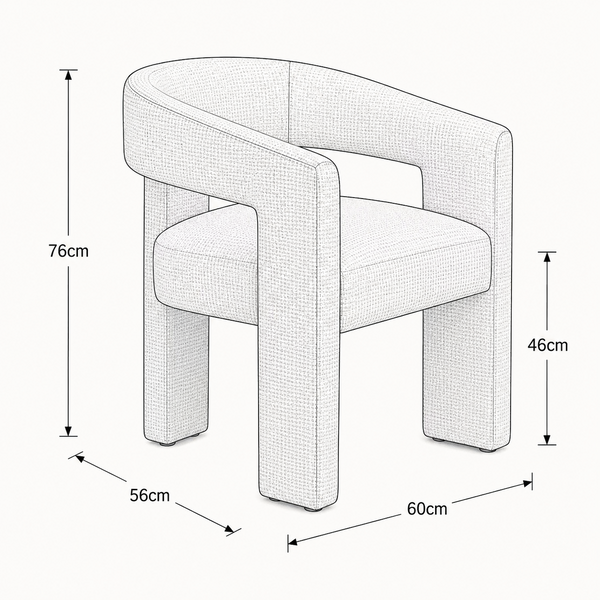 Delmar Armchair - Natural