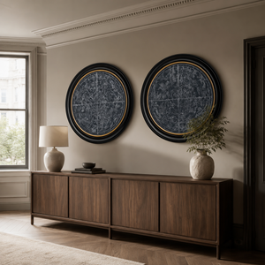 Constellations Maps Framed Wall Art - Set of 2 x 120cm