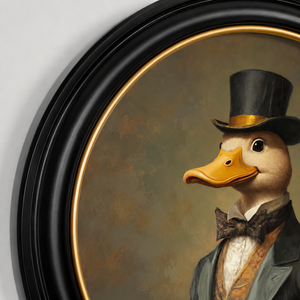 Dapper Duck Framed Wall Art x 70cm