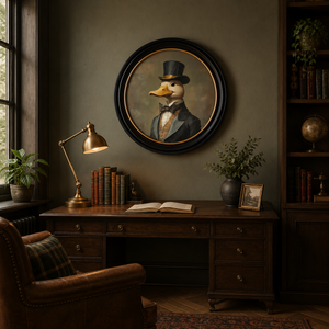 Dapper Duck Framed Wall Art x 70cm