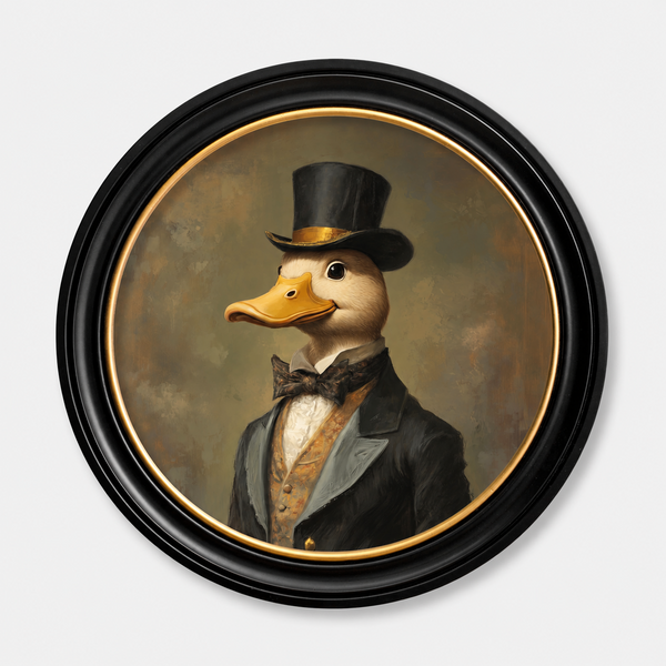 Dapper Duck Framed Wall Art x 70cm