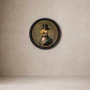 Dapper Duck Framed Wall Art x 96cm