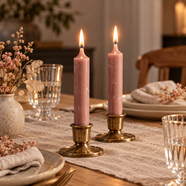 Rustic Dinner Candle