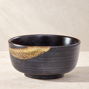 Rustica Dinner Bowl - Brown Ceramic - Natural Detail
