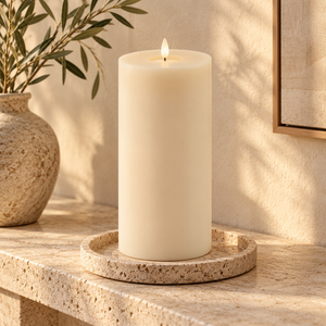 Luxe LED Candle - Taupe - 30cm