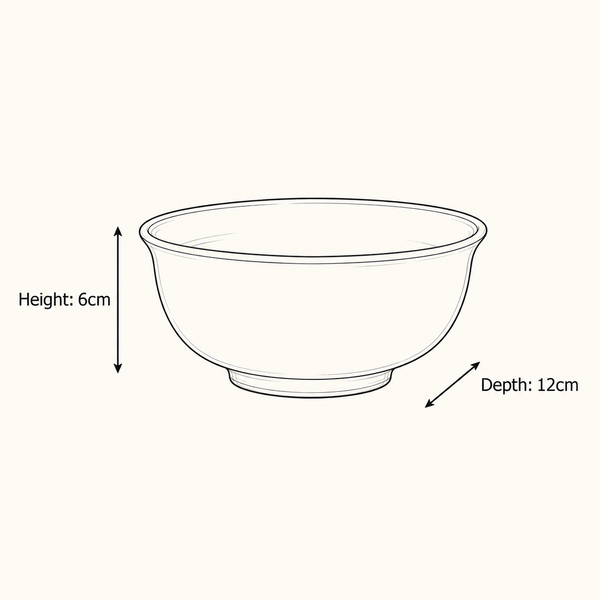 Rustica Dinner Bowl - Brown Ceramic - Natural Detail
