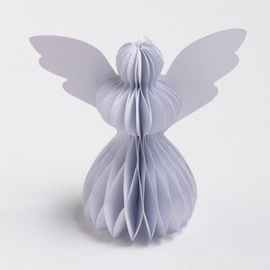 Frosty White Paper Angels - Pack of 5 - 10cm