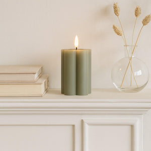 Luxe LED Candle - Grey - 12cm