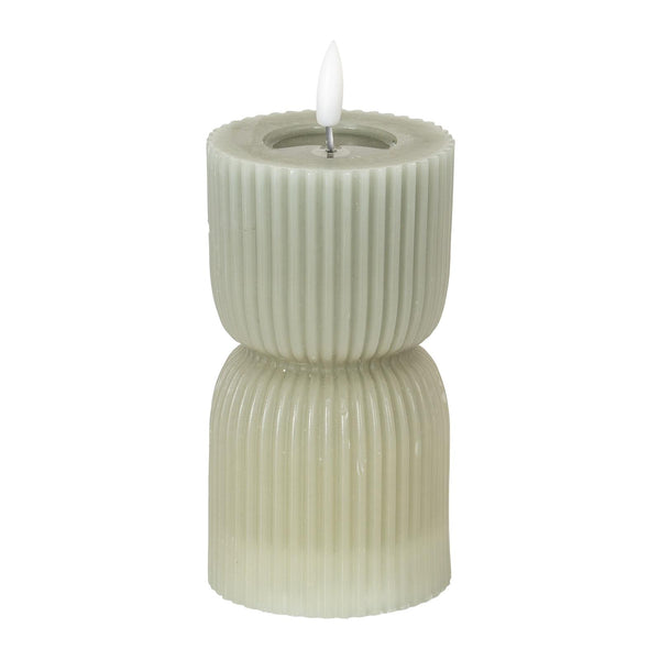 Luxe LED Candle - Grey - 14cm