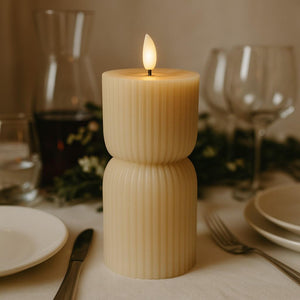 Luxe LED Candle - Stone -14cm