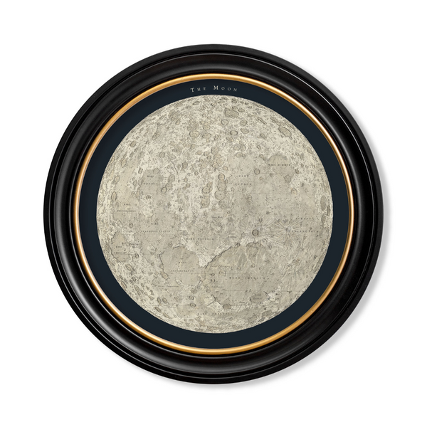 Map of the Moon Framed Wall Art x 120cm