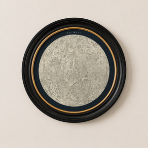 Map of the Moon Framed Wall Art x 120cm