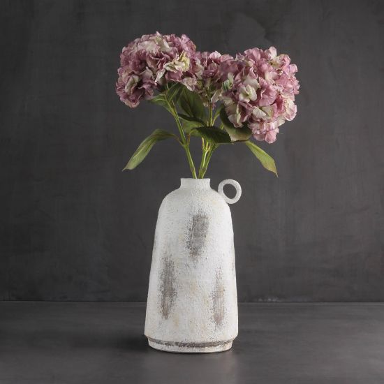 Dusky Pink Hydrangea Single Stem Artificial Flowers - Pack of 3