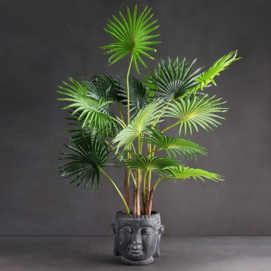 Fan Palm Tree - Green - Real Touch - Artificial Plant - 95m