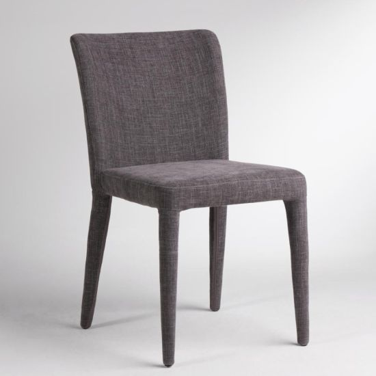 Fontana Dining Chair - Slate Grey - Fully Upholstered Frame
