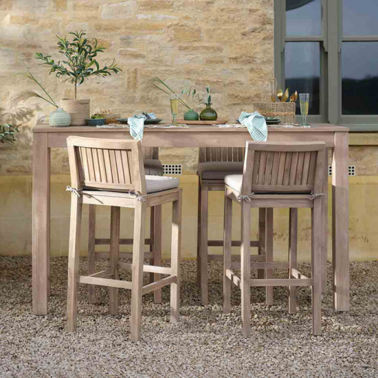Garden Trading - Porthallow Rectangular Bar Table - Acacia Wood - 110 x 180 x 60cm