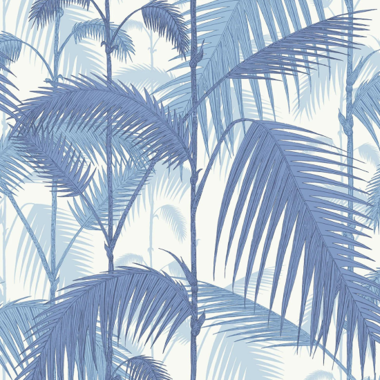 Cole & Son Wallpaper - Palm Jungle - Hyacinth on White