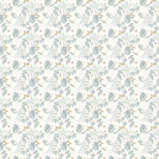 Ohpopsi Wallpaper - Laid Bare - Hummingbird Wedgewood