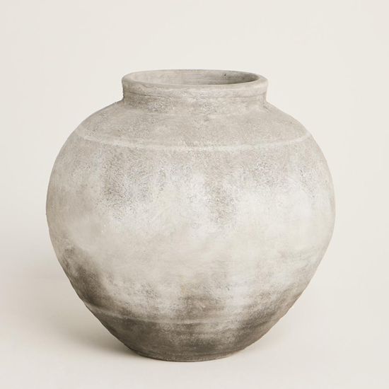 Sade Vase - Grey Stone Effect - 46cm