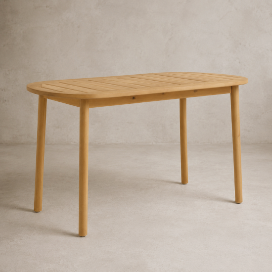 Jakarta Bar Table - Grey Wash Acacia Garden Table - 160 x 90 x 93cm