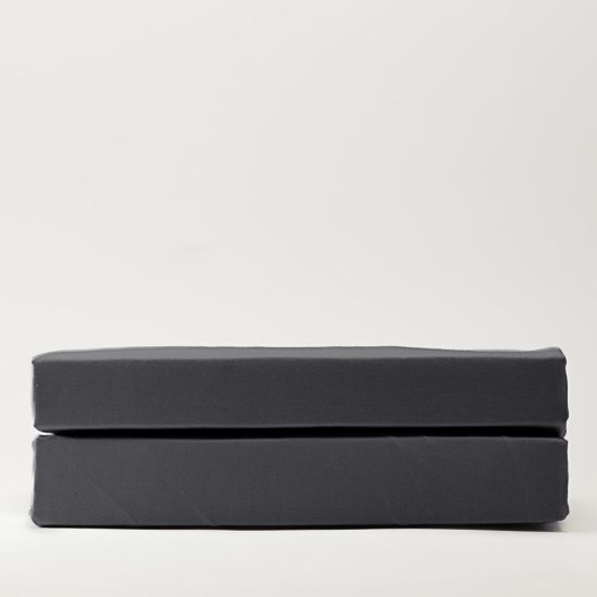 One Thirty Five - Fitted Bed Sheet - 200 TC Cotton - Double - Dark Grey