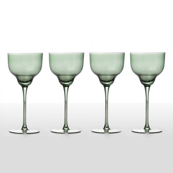 Willow Gin Glasses - Olive Green - Set of 4