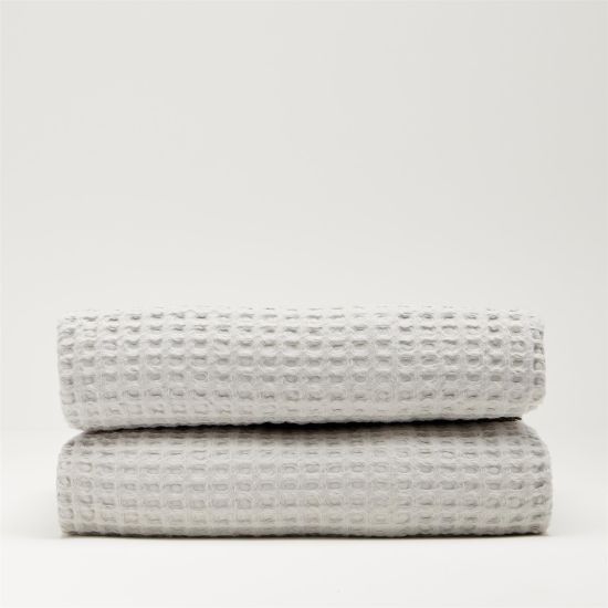 One Thirty Five Bedspread Throw - 2.5 x 2.6m - Light Grey