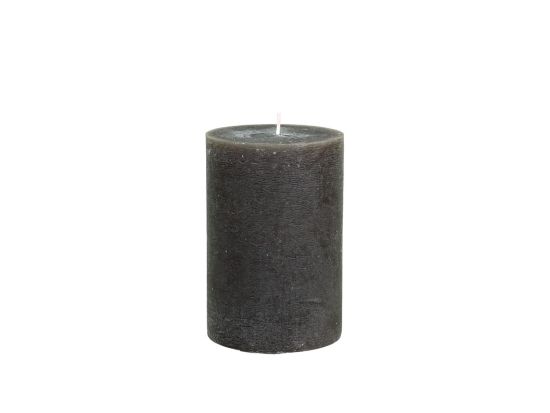 Rustic Pillar Candle - 10cm - 40 Hours Burn Time - Coffee