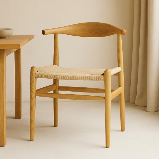 Odense Dining Chair - Natural Paper Coil Seat - Natural Ash Frame