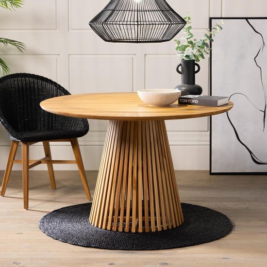 Baobab Dining Table - Round Top - Teak Wood - 120 x 75cm