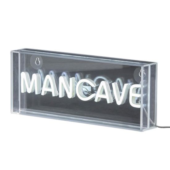Neon Sign Acrylic Light Box - White - Mancave