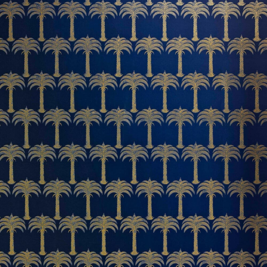 Barneby Gates Wallpaper - Marrakech Palm - Midnight Blue