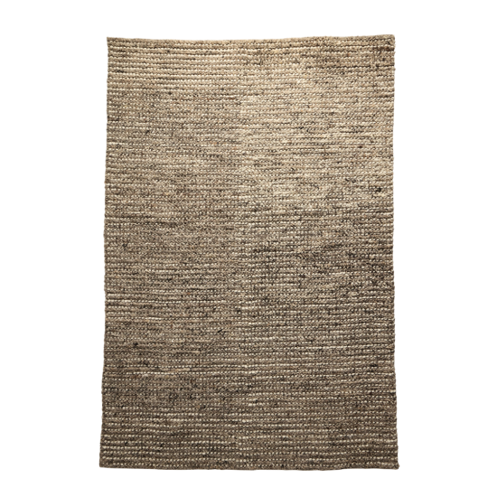 Ballia Area Rug - Brown Handwoven Wool & Cotton - 120 x 170cm
