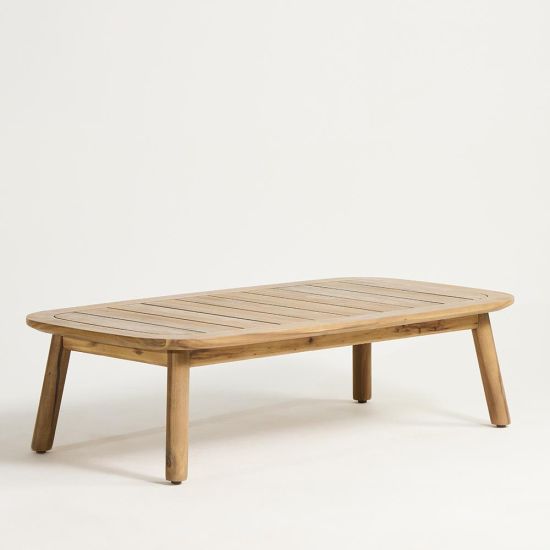 Jakarta Coffee Table - Garden Grey Wash - Acacia Wood Frame - 125 x 65 x 32cm